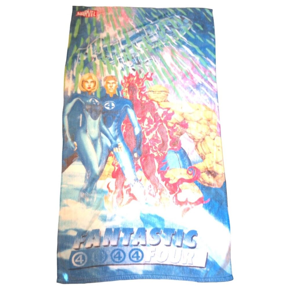 FANTASTIC FOUR 2004 Beach Towel Marvel Comic 28" X 50" Vintage